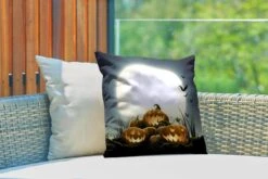 Buitenkussens - Tuin - Een Illustratie Van Lachende Pompoenen Tijdens Halloween - 40x40 Cm -Pillowmonkey 1200x800 3167