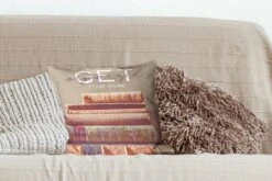 Kussenhoes 40x40 Cm - Quote - Boeken - Wit - Katoen / Polyester - Voor Binnen -Pillowmonkey 1200x800 318