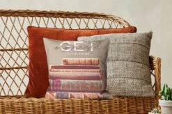 Kussenhoes 40x40 Cm - Quote - Boeken - Wit - Katoen / Polyester - Voor Binnen -Pillowmonkey 1200x800 319