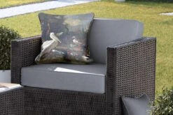 Sierkussen Melchior D'Hondecoeter Voor Buiten - Een Pelikaan En Ander Gevogelte Bij Een Waterbassin - Schilderij Van Melchior D'Hondecoeter - 45x45 Cm - Vierkant Weerbestendig Tuinkussen / Tuinmeubelkussen Van Polyester -Pillowmonkey 1200x800 3193