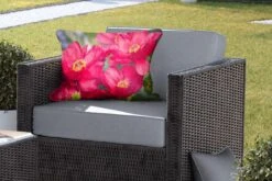 Buitenkussens - Tuin - De Rode Pioenrozen In De Natuur - 60x40 Cm -Pillowmonkey 1200x800 3201