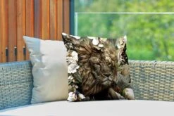 Tuinkussen - Leeuw - Bloemen - Blad - 40x40 Cm - Weerbestendig -Pillowmonkey 1200x800 3211