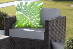 Buitenkussens - Tuin - Een Groen Botanisch Blad In De Zon - 60x60 Cm -Pillowmonkey 1200x800 3233