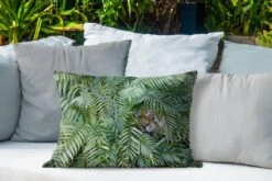 Buitenkussens - Tuin - Tijgerkop Tussen Varens - 60x40 Cm -Pillowmonkey 1200x800 3248
