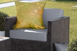 Sierkussen Buiten - Marmer - Patronen - Goud - Groen - 60x60 Cm - Weerbestendig -Pillowmonkey 1200x800 3297