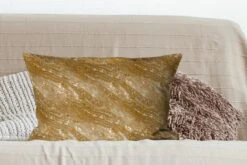 Kussenhoes 60x40 Cm - Marmer - Goud - Luxe - Graniet - Patronen - Katoen / Polyester - Voor Binnen -Pillowmonkey 1200x800 330