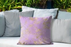Buitenkussen Weerbestendig - Marmer - Paars - Goud - 50x50 Cm -Pillowmonkey 1200x800 3308