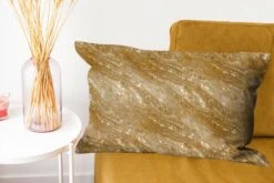 Kussenhoes 60x40 Cm - Marmer - Goud - Luxe - Graniet - Patronen - Katoen / Polyester - Voor Binnen -Pillowmonkey 1200x800 332