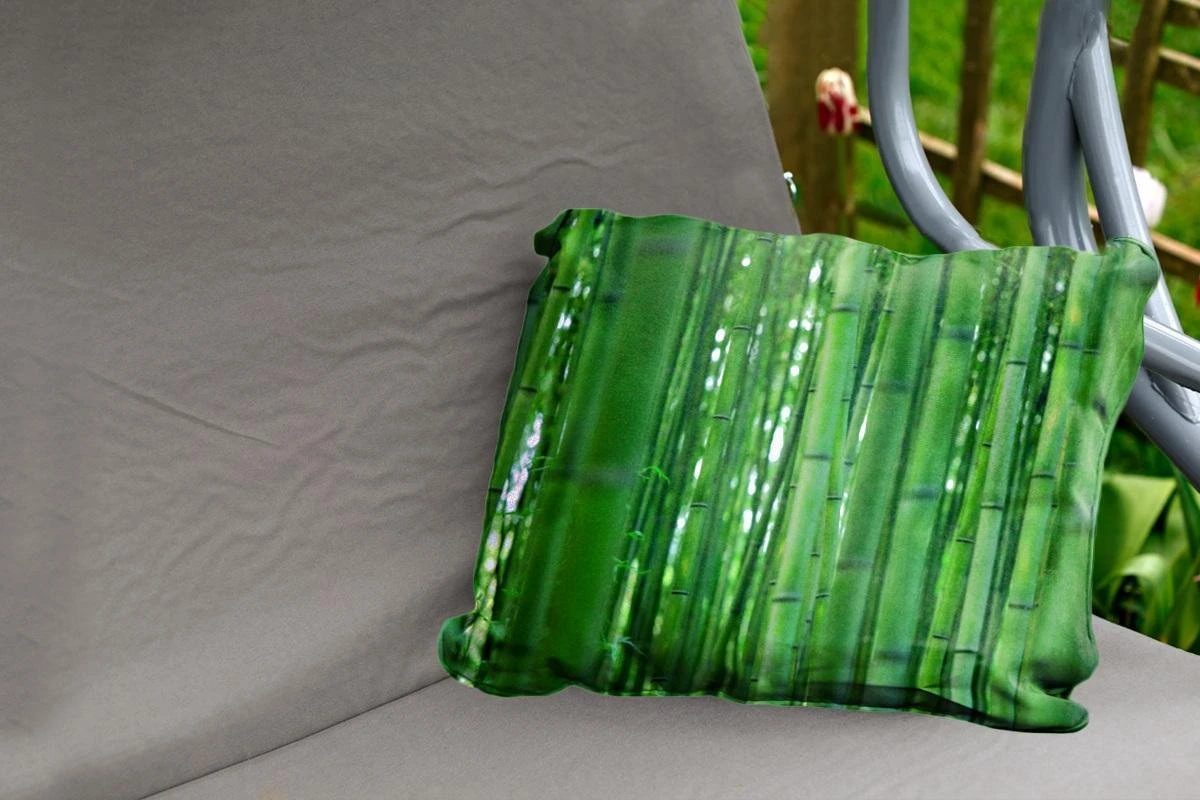 Buitenkussens - Tuin - Het Bamboebos Van Arashiyama Van Dichtbij - 60x40 Cm 4 Buitenkussens - Tuin - Het Bamboebos Van Arashiyama Van Dichtbij - 60x40 Cm - Afbeelding 2