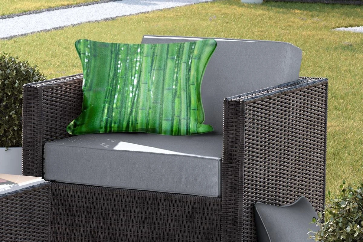 Buitenkussens - Tuin - Het Bamboebos Van Arashiyama Van Dichtbij - 60x40 Cm 7 Buitenkussens - Tuin - Het Bamboebos Van Arashiyama Van Dichtbij - 60x40 Cm - Afbeelding 5