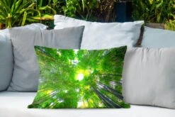 Buitenkussens - Tuin - Boomtoppen In Het Bamboebos Van Arashiyama - 60x40 Cm -Pillowmonkey 1200x800 3352