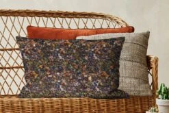 Kussenhoes 60x40 Cm - Zwart - Goud - Graniet - Patronen - Katoen / Polyester - Voor Binnen -Pillowmonkey 1200x800 34