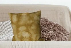 Kussenhoes 50x50 Cm - Goud - Abstract - Verf - Katoen / Polyester - Voor Binnen -Pillowmonkey 1200x800 362