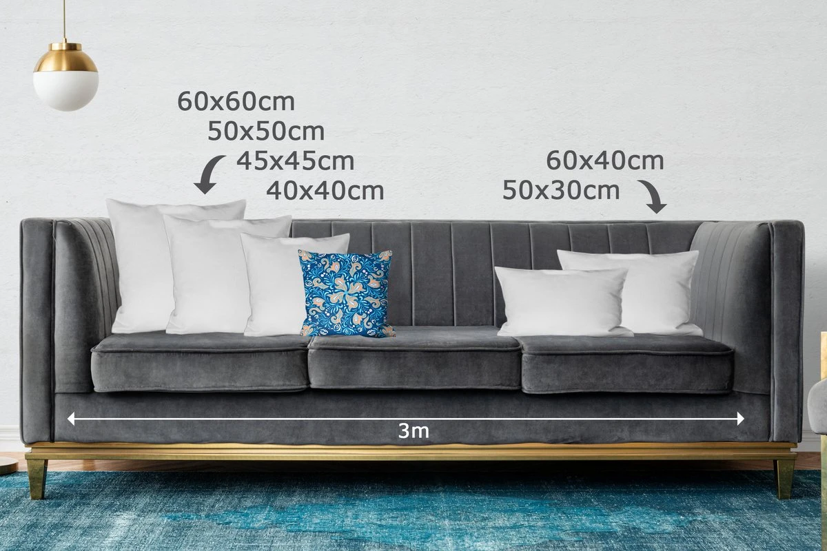 Kussenhoes 40x40 Cm - Bloem - Bladeren - Stippen - Patroon - Katoen / Polyester - Voor Binnen 8 Kussenhoes 40x40 Cm - Bloem - Bladeren - Stippen - Patroon - Katoen / Polyester - Voor Binnen - Afbeelding 6