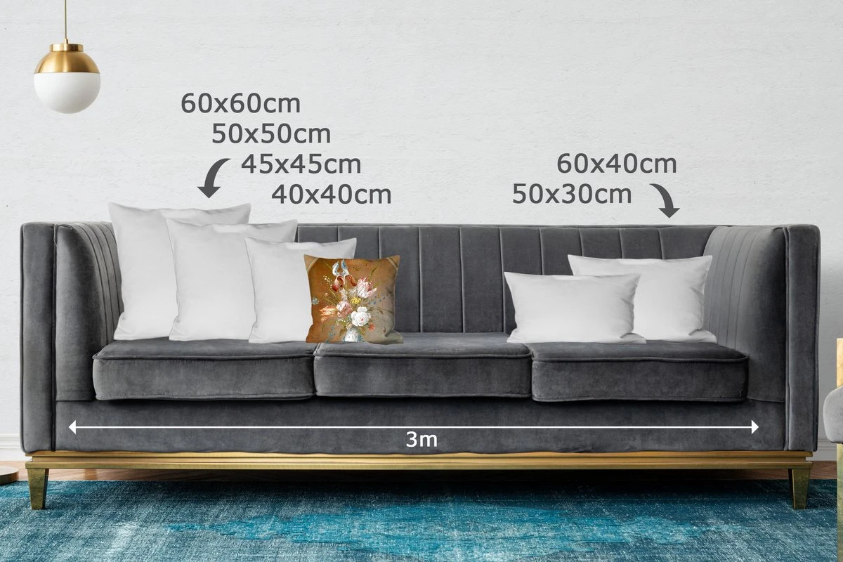 Kussenhoes 40x40 Cm - Bloemstilleven - Balthasar Van Der Ast - Schilderij - Katoen / Polyester - Voor Binnen 8 Kussenhoes 40x40 Cm - Bloemstilleven - Balthasar Van Der Ast - Schilderij - Katoen / Polyester - Voor Binnen - Afbeelding 6