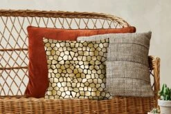 Kussenhoes 40x40 Cm - Patronen - Vormen - Goud - Katoen / Polyester - Voor Binnen -Pillowmonkey 1200x800 438