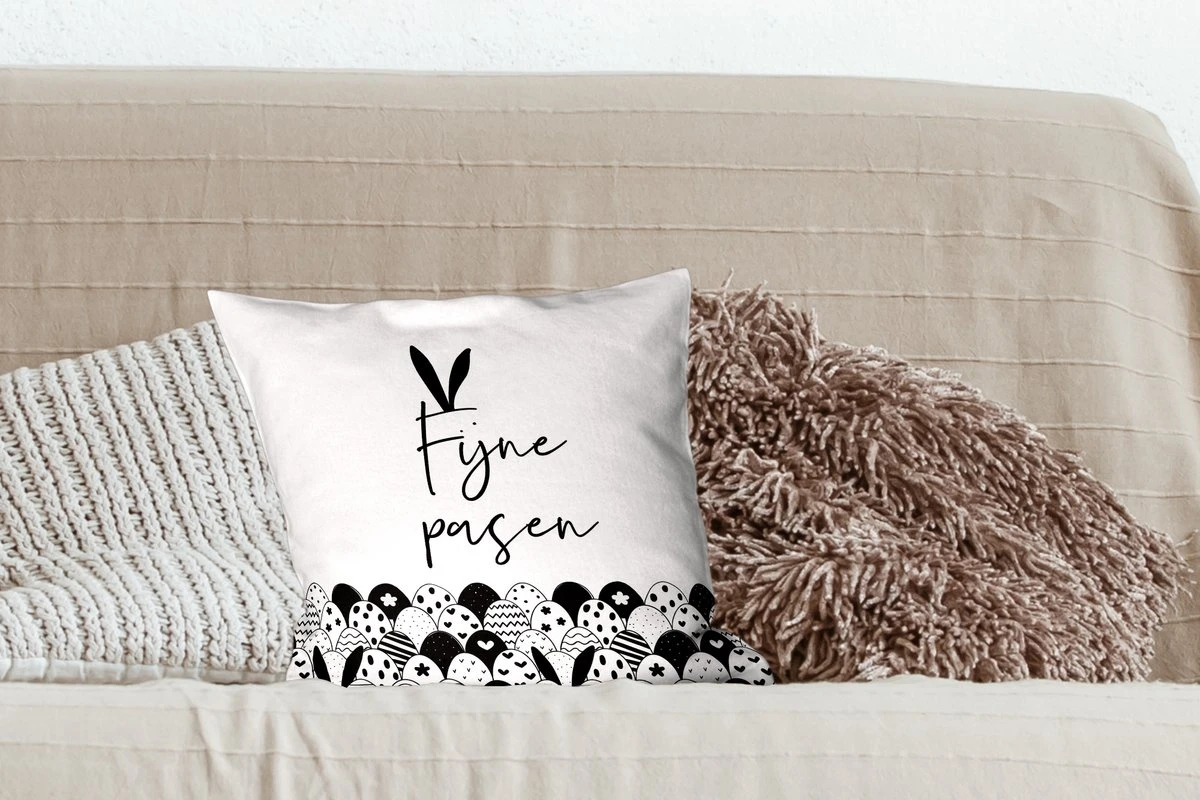Kussenhoes 40x40 Cm - Fijne Pasen - Quotes - Spreuken - Pasen - Katoen / Polyester - Voor Binnen 5 Kussenhoes 40x40 Cm - Fijne Pasen - Quotes - Spreuken - Pasen - Katoen / Polyester - Voor Binnen - Afbeelding 3