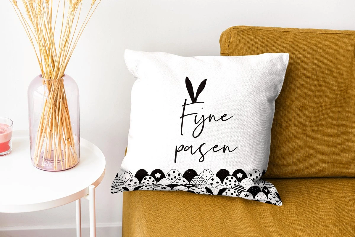 Kussenhoes 40x40 Cm - Fijne Pasen - Quotes - Spreuken - Pasen - Katoen / Polyester - Voor Binnen 7 Kussenhoes 40x40 Cm - Fijne Pasen - Quotes - Spreuken - Pasen - Katoen / Polyester - Voor Binnen - Afbeelding 5