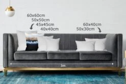 Kussenhoes 50x50 Cm - Abstract - Goud - Luxe - Blauw - Katoen / Polyester - Voor Binnen -Pillowmonkey 1200x800 481