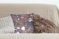 Kussenhoes 40x40 Cm - Bloemen - Tuin - Roze - Katoen / Polyester - Voor Binnen -Pillowmonkey 1200x800 486