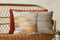 Kussenhoes 45x45 Cm - Marmer - Grijs - Goud - Katoen / Polyester - Voor Binnen -Pillowmonkey 1200x800 550