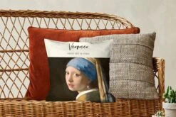 Kussenhoes 40x40 Cm - Meisje Met De Parel - Johannes Vermeer - Oude Meesters - Katoen / Polyester - Voor Binnen -Pillowmonkey 1200x800 56