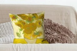 Kussenhoes 50x50 Cm - Zonnebloemen - Vincent Van Gogh - Katoen / Polyester - Voor Binnen -Pillowmonkey 1200x800 634