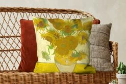 Kussenhoes 50x50 Cm - Zonnebloemen - Vincent Van Gogh - Katoen / Polyester - Voor Binnen -Pillowmonkey 1200x800 635
