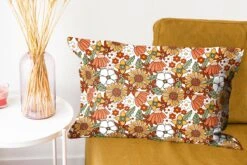 Kussenhoes 60x40 Cm - Bloemen - Vintage - Patronen - Katoen / Polyester - Voor Binnen -Pillowmonkey 1200x800 673