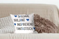 Kussenhoes 40x40 Cm - Papa - Quotes - Spreuken - Katoen / Polyester - Voor Binnen -Pillowmonkey 1200x800 679