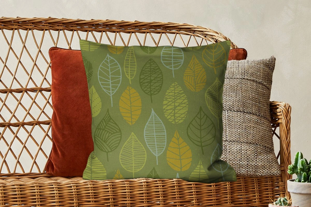 Kussenhoes 50x50 Cm - Natuur - Bladeren - Groen - Katoen / Polyester - Voor Binnen 6 Kussenhoes 50x50 Cm - Natuur - Bladeren - Groen - Katoen / Polyester - Voor Binnen - Afbeelding 4