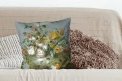 Kussenhoes 50x50 Cm - Bloemen - Oude Meesters - Barok - Katoen / Polyester - Voor Binnen -Pillowmonkey 1200x800 689