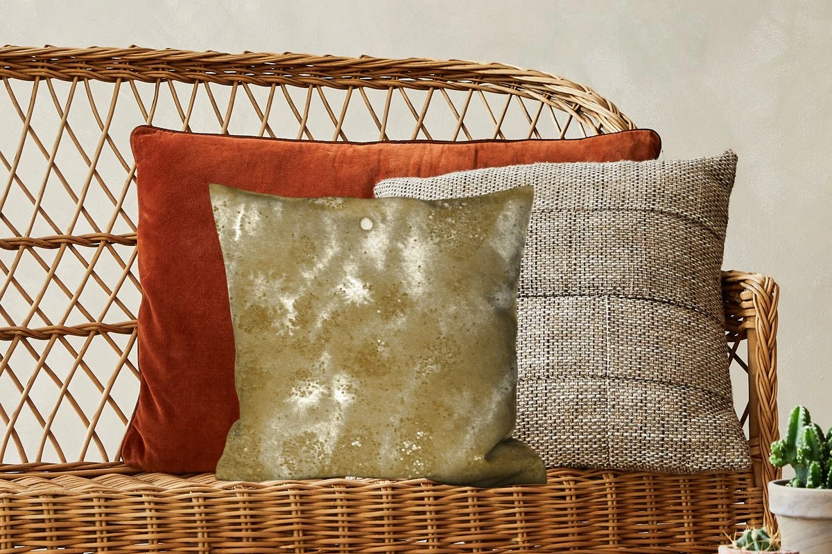 Kussenhoes 40x40 Cm - Glitter - Goud - Abstract - Katoen / Polyester - Voor Binnen 6 Kussenhoes 40x40 Cm - Glitter - Goud - Abstract - Katoen / Polyester - Voor Binnen - Afbeelding 4