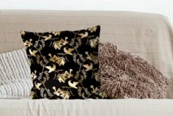 Kussenhoes 50x50 Cm - Patronen - Vogels - Goud - Katoen / Polyester - Voor Binnen 10 Kussenhoes 50x50 Cm - Patronen - Vogels - Goud - Katoen / Polyester - Voor Binnen -Pillowmonkey 1200x800 736