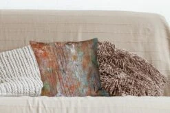 Kussenhoes 40x40 Cm - Industrieel - Plank - Hout - Roest - Katoen / Polyester - Voor Binnen -Pillowmonkey 1200x800 769