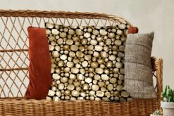 Kussenhoes 50x50 Cm - Patronen - Panterprint - Goud - Katoen / Polyester - Voor Binnen -Pillowmonkey 1200x800 800