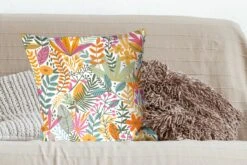 Kussenhoes 60x60 Cm - Zomer - Bloemen - Planten - Katoen / Polyester - Voor Binnen -Pillowmonkey 1200x800 819
