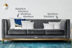 Kussenhoes 50x50 Cm - Marmer - Wit - Goud - Luxe - Katoen / Polyester - Voor Binnen -Pillowmonkey 1200x800 827