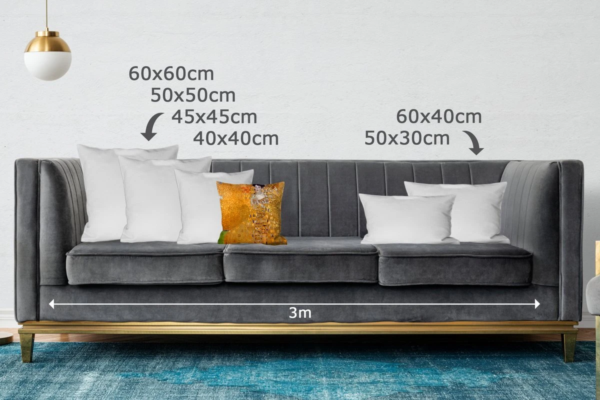 Kussenhoes 40x40 Cm - Adèle Bloch-Bauer I - Schilderij Van Gustav Klimt - Katoen / Polyester - Voor Binnen 8 Kussenhoes 40x40 Cm - Adèle Bloch-Bauer I - Schilderij Van Gustav Klimt - Katoen / Polyester - Voor Binnen - Afbeelding 6