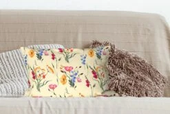 Kussenhoes 50x30 Cm - Pasen - Patroon - Bloem - Katoen / Polyester - Voor Binnen -Pillowmonkey 1200x800 852