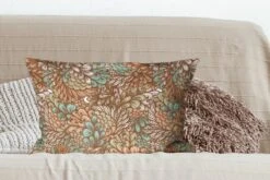 Kussenhoes 60x40 Cm - Bladeren - Abstract - Patronen - Katoen / Polyester - Voor Binnen -Pillowmonkey 1200x800 856