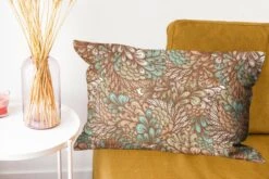 Kussenhoes 60x40 Cm - Bladeren - Abstract - Patronen - Katoen / Polyester - Voor Binnen -Pillowmonkey 1200x800 858