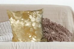 Kussenhoes 60x60 Cm - Goud - Verf - Abstract - Katoen / Polyester - Voor Binnen 10 Kussenhoes 60x60 Cm - Goud - Verf - Abstract - Katoen / Polyester - Voor Binnen -Pillowmonkey 1200x800 868