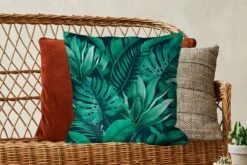 Kussenhoes 50x50 Cm - Jungle - Planten - Blad - Jongetje - Meiden - Kind - Katoen / Polyester - Voor Binnen -Pillowmonkey 1200x800 879