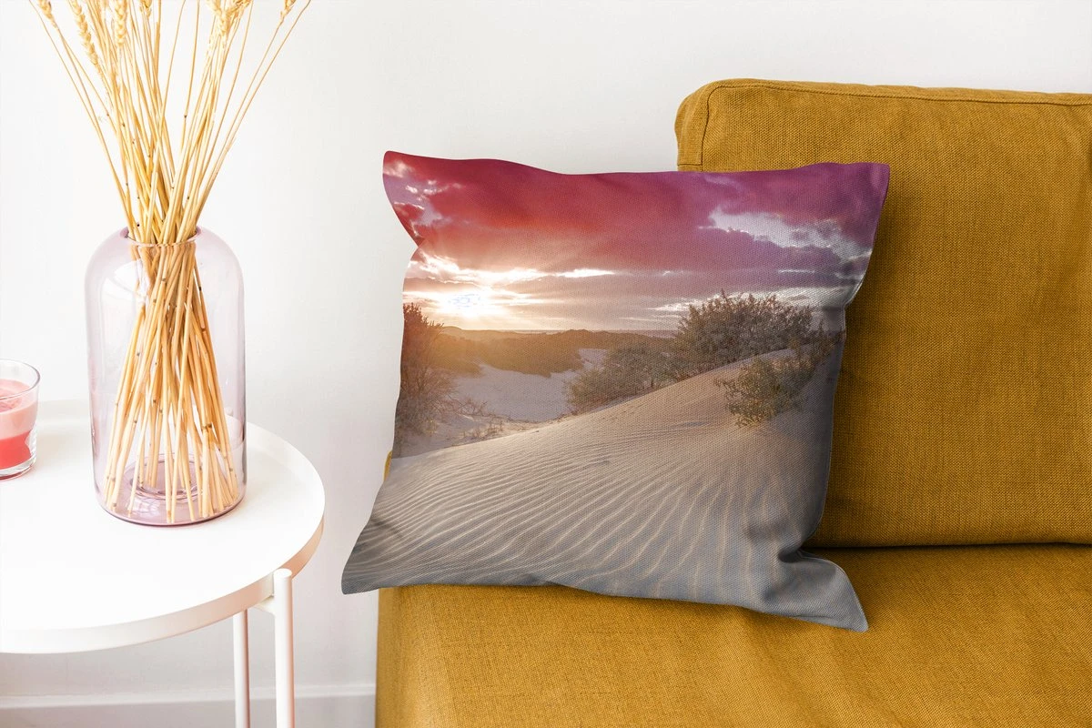 Kussenhoes 40x40 Cm - Zonsondergang Bij Het Nederlandse Strand - Katoen / Polyester - Voor Binnen 7 Kussenhoes 40x40 Cm - Zonsondergang Bij Het Nederlandse Strand - Katoen / Polyester - Voor Binnen - Afbeelding 5