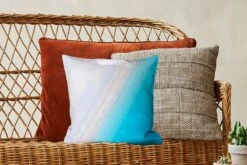 Kussenhoes 40x40 Cm - Strand - Zee - Blauw - Katoen / Polyester - Voor Binnen -Pillowmonkey 1200x800 921