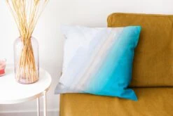 Kussenhoes 40x40 Cm - Strand - Zee - Blauw - Katoen / Polyester - Voor Binnen -Pillowmonkey 1200x800 922