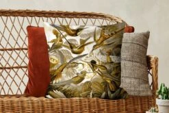 Kussenhoes 50x50 Cm - Trochilidae - Ernst Haeckel - Goud - Katoen / Polyester - Voor Binnen -Pillowmonkey 1200x800 948