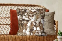 Kussenhoes 50x50 Cm - Bloemen - Hortensia - Bruin - Katoen / Polyester - Voor Binnen -Pillowmonkey 1200x800 959