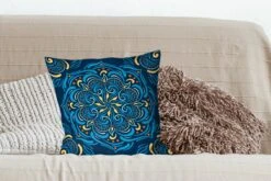 Kussenhoes 45x45 Cm - Mandala - Blauw - Geel - Patronen - Katoen / Polyester - Voor Binnen 10 Kussenhoes 45x45 Cm - Mandala - Blauw - Geel - Patronen - Katoen / Polyester - Voor Binnen -Pillowmonkey 1200x800 961